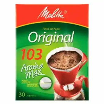 Supermercados São Vicente Coador de papel melitta aro max 102 ou 103 com 30 unidades oferta