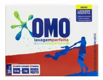 Lava roupas pó omo 1,6kg lavagem perfeita