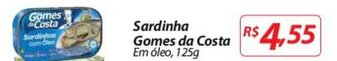 Nacional Sardinha Gomes da Costa 125g oferta