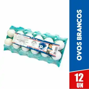 Ovos brancos grandes public com 12