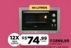 Forno elet fischer emb fit line inox 44l