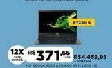 DB Supermercados Notebook acer a315 amd r5 15.6 8gb 1tb oferta