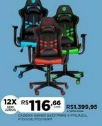 Cadeira gamer dazz prime x pto/azul, pto/vde, pto/verm