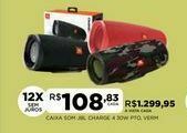DB Supermercados Caixa som jbl charge 4 30w pto, verm oferta