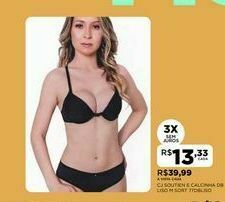 Cj soutien e calcinha db liso m sort 77dbliso
