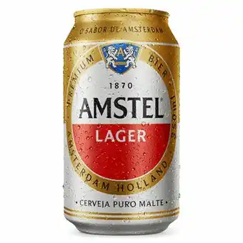 Cerveja amstel puro malte lata 350ml