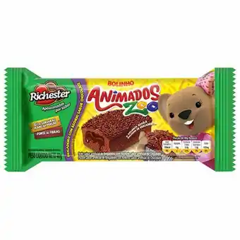 Bolinho richester animados zoo brigadeiro 40g