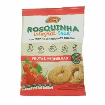 Unicompra Biscoito biosoft rosquinha integral frutas vermelhas light 150g oferta