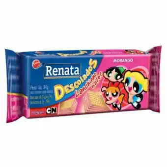 Unicompra Biscoito renata divertix waffer morango 34gr oferta