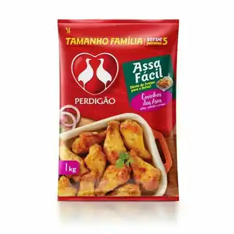 Coxinha asa frango congelada perdigão fácil 1kg