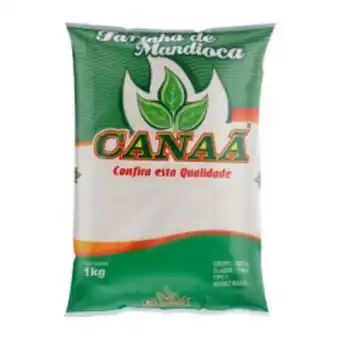 Unicompra Farinha de mandioca tipo 1 canaã pacote 1kg oferta