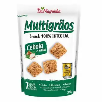 Biscoito salgado multigrãos 100% integral cebola e salsa da magrinha 35g