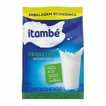 Leite em pó itambé desnatado vitamina a e d 400g
