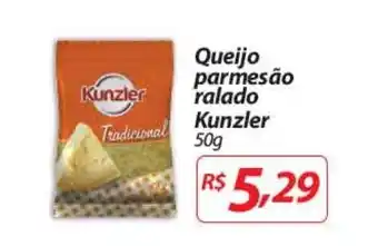 Queijo permr=eso ralado Kunzler 50g