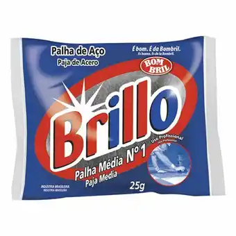 Palha de aço média brillo nº 1