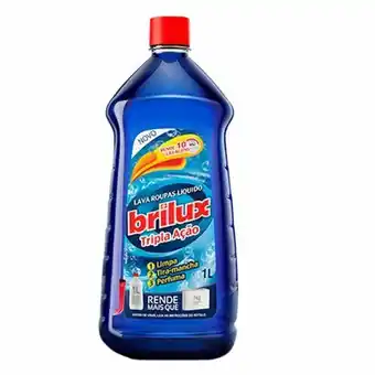 Unicompra Lava roupas brilux liquido tripla acao 1l oferta
