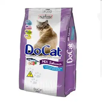 Unicompra Racao docat p/gato mix sabores 1kg oferta