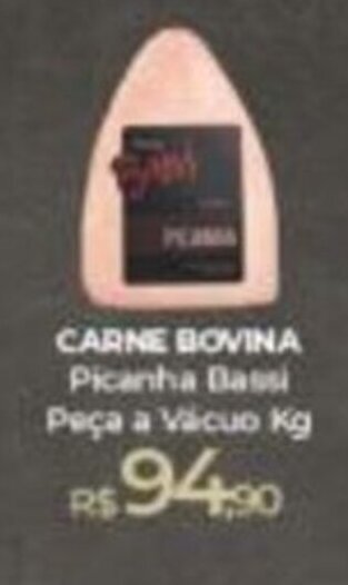 Peg Pese CARNE BOVINA Picanha Bassi Peca a Vacuo Kg oferta
