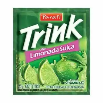 Refresco em pó trink limonada suiça embalagem 25g