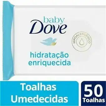 Lenço umedecido baby dove hidratação enriquecida 50un