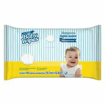 Imec Supermercados Toalha umedecida baby wipes pacote 48un oferta