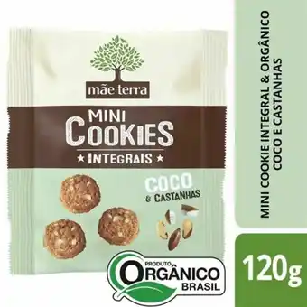 Imec Supermercados Cookie orgânico mãe terra coco e castanhas 120g oferta