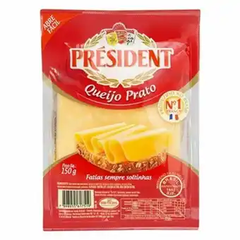 Imec Supermercados Queijo prato president fatiado 150g oferta