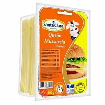 Imec Supermercados Queijo mussarela santa clara fatiado embalagem 400g oferta