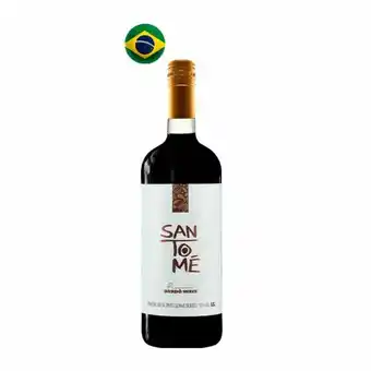 Supermercados Tauste Vinho santomé bordô suave oferta