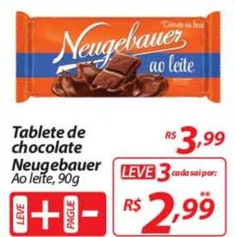 Tablete de Chocolate Neugebauer 90g