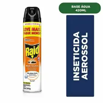 Rede Top Inseticida raid multi insetos base água 420ml oferta