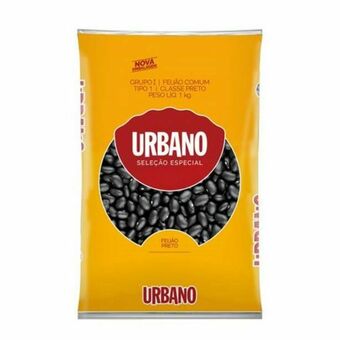 Feijão preto urbano pacote 1kg