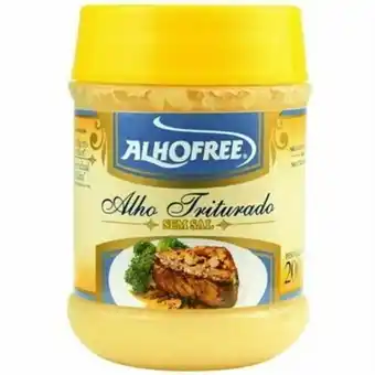 Rede Top Alho triturado sem sal alhofree 200g oferta