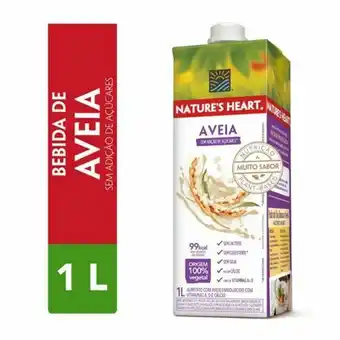 Bebida pronta nature's heart aveia 1 litro