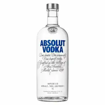 Rede Top Vodka absolut natural 1l oferta