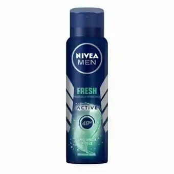 Rede Top Desodorante masculino antitranspirante nivea men active fresh aerosol 150ml oferta