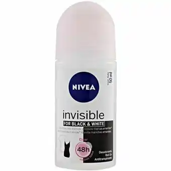 Rede Top Desodorante feminino nivea invisible black and white clear 50ml oferta