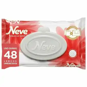 Rede Top Lenço umedecido neve toque de seda embalagem 48un oferta