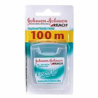 Fio dental johnson&johnson reach essencial menta 100m