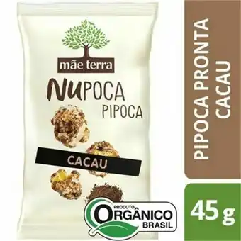 Rede Top Pipoca mãe terra nupoca cacau integral e orgânica 45g oferta