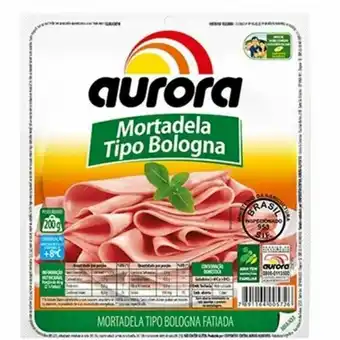 Rede Top Mortadela bologna aurora fatiada embalagem 200g oferta