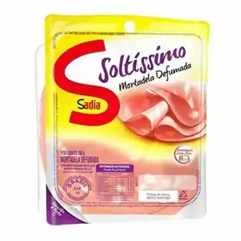 Rede Top Mortadela sadia soltíssimo defumada e fatiada embalagem 200g oferta
