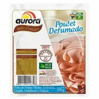 Rede Top Poulet defumado aurora fatiado embalagem 200g oferta