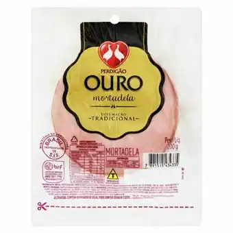 Rede Top Mortadela perdigão ouro def. fat. 200g oferta