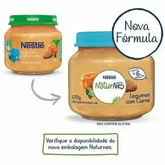 Papinha naturnes legumes carne 115g
