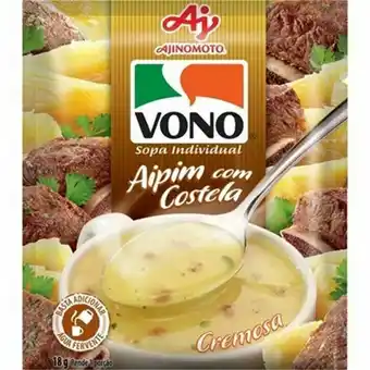 Rede Top Sopa vono aipim com costela 18g oferta
