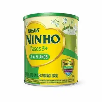 Rede Top Composto lácteo nestlé ninho fases 3+ 800g lata oferta