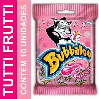 Rede Top Goma de mascar bubbaloo tutti frutti 50g oferta