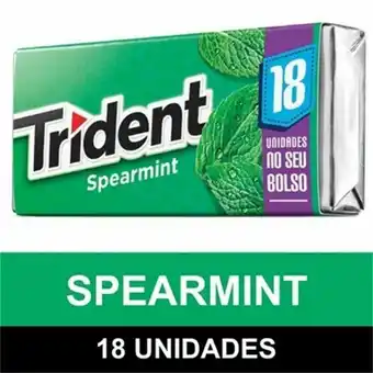 Goma de mascar trident spearmint 30,6g