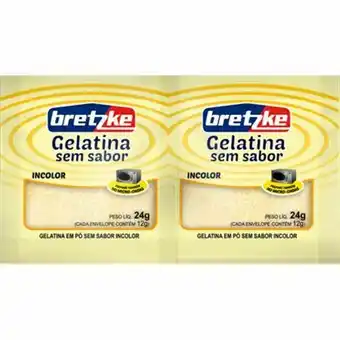 Gelatina bretzke 24g sem sabor
